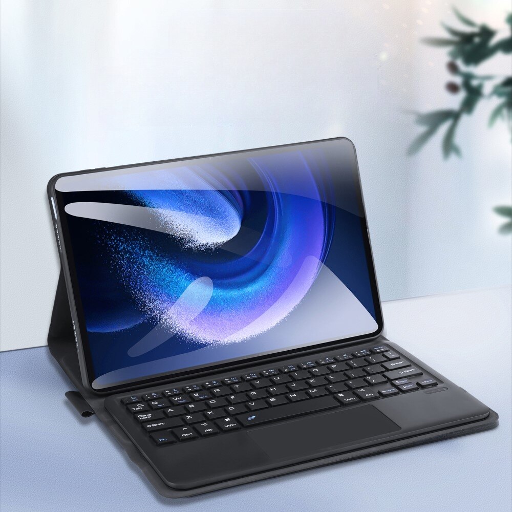 Husa tableta cu tastatura, DuxDucis, Compatibil cu Xiaomi Pad 6/Pad 6 Pro, Negru