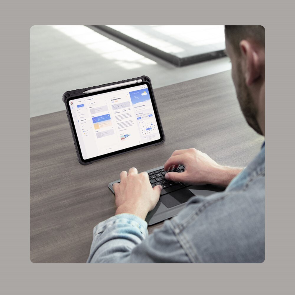 Husa cu tastatura pentru iPad 10.9 2022, NILLKIN , Negru