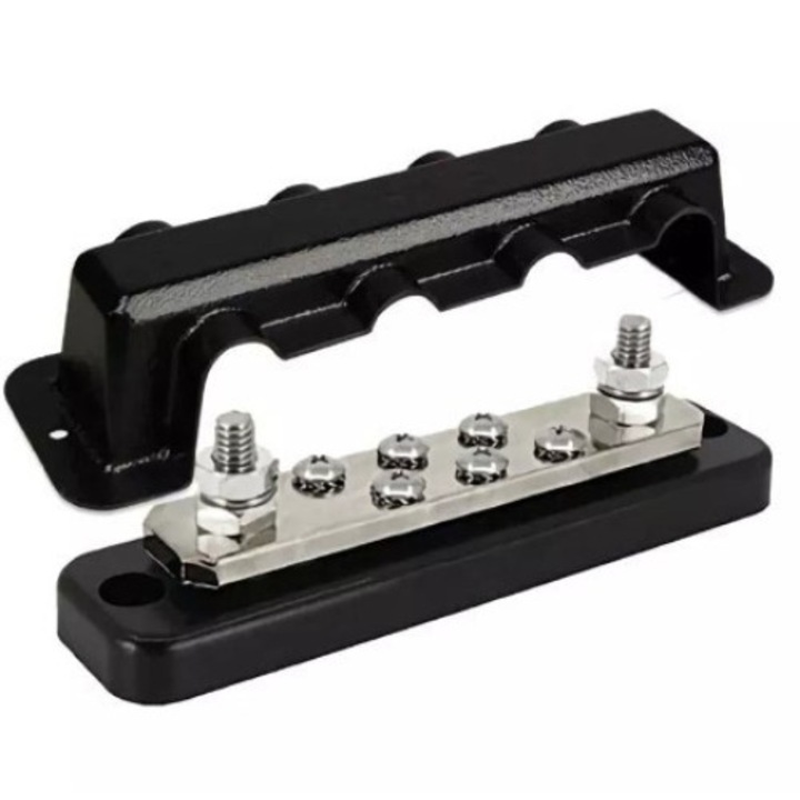 Шина, Victron Energy, 250 A, 2P, 6 връзки, черна