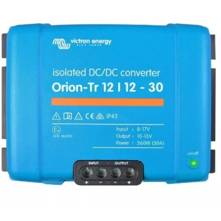Convertor auto Victron Energy, Orion-Tr ,12/12-30A, 360 W, Albastru
