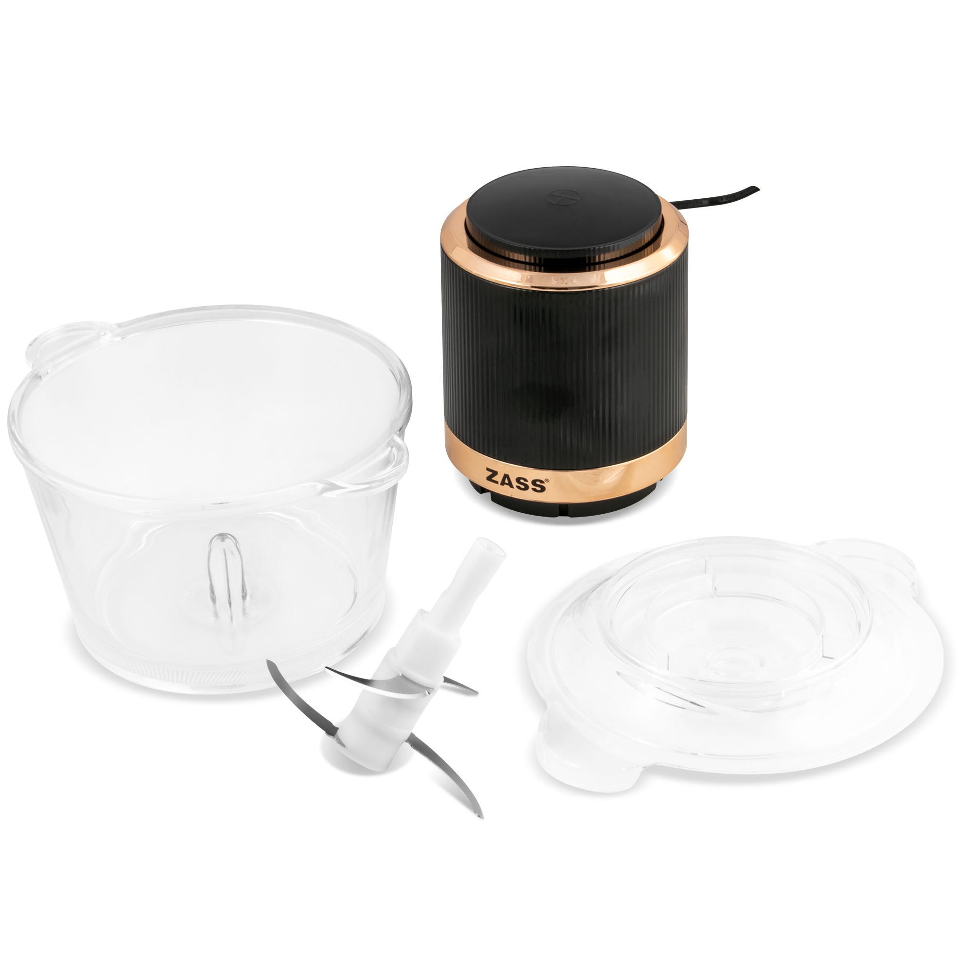 Chopper Tocator Zass ZCH 20 Rose Gold, 400 W, Capacitate de 1500