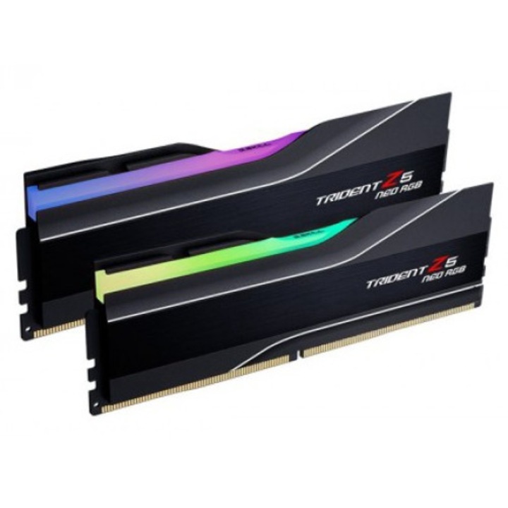Памет G.Skill, Trident Neo, AMD, RGB, DDR5, 2x24GB, 6400mhz, CL32, Черен
