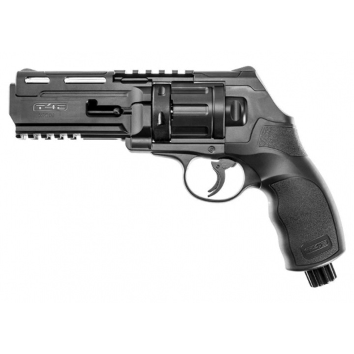 Revolver cu glont de cauciuc, Umarex, HDR T4E, Polimer, 250mm, Negru