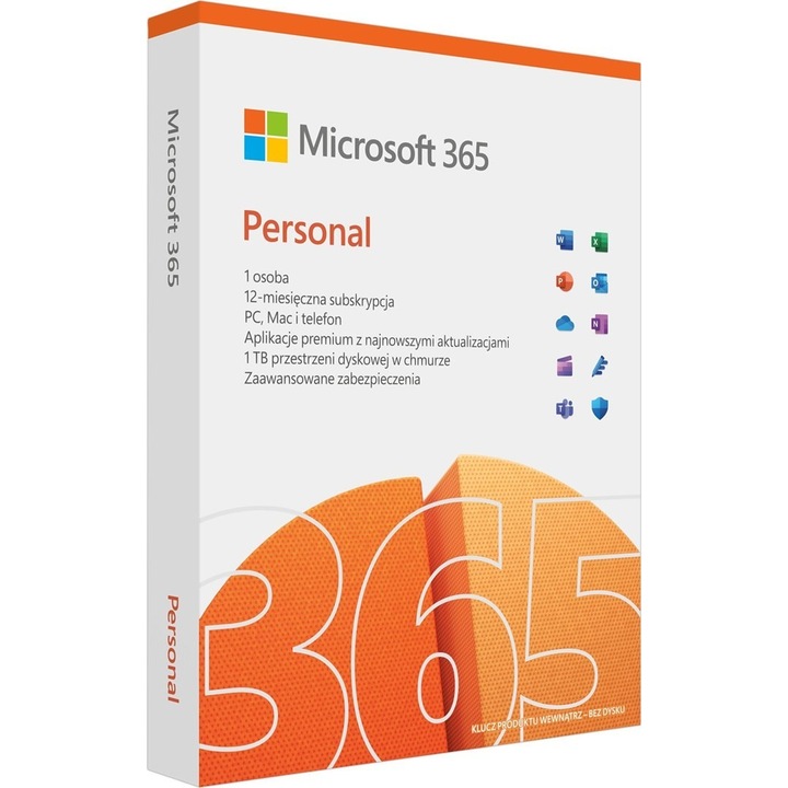 Microsoft 365 Personal, 5 devices, 12 Luni,