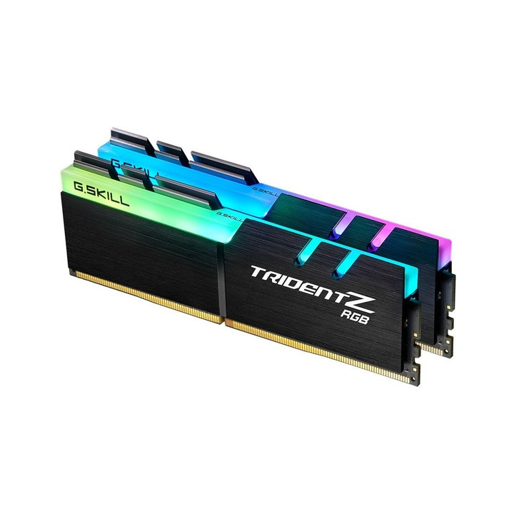Memorie G.Skill, Tridentz, Rgb, Ddr4, 2x8Gb, 3600Mhz ,Cl18, Xmp2,Negru