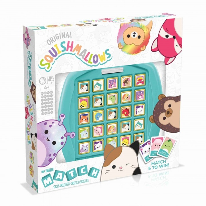 Társasjáték Squishmallows, Nyerő mozdulatok, Műanyag, 4 év felett, Többszínű