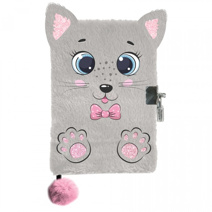 Журнал за момичета, Paso, Модел Котка, 14 х 21 см, 96 листа, Многоцветен