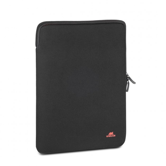 Husa pentru MacBook 13, Rivacase, Neopren/Poliester, 13.3inch, Negru
