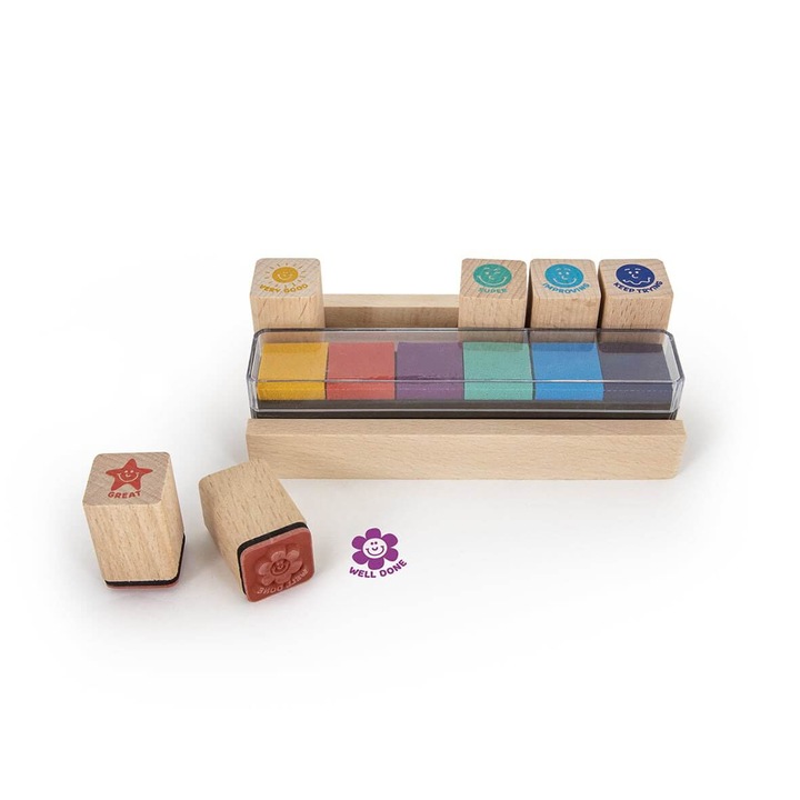 Дървени печати с наградни послания с мастило 6