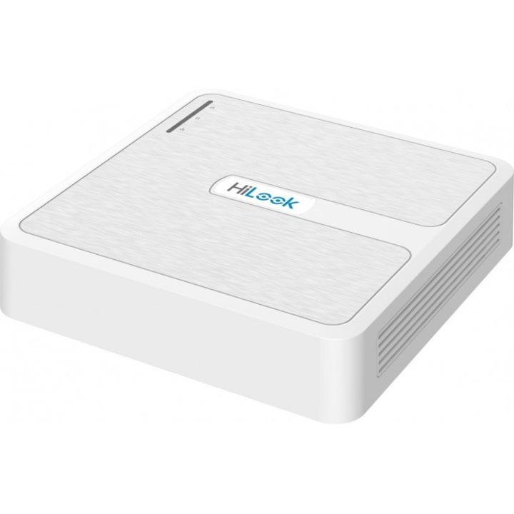 IP рекордер Hilook от Hikvision, 4MP, 4 PoE порта, 1xHDMI, бял, 200x200x48mm