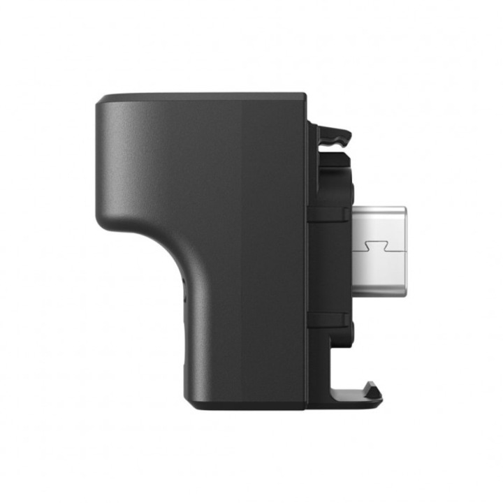 Адаптер за микрофон, съвместим с Ace/Ace Pro, Insta360, черен
