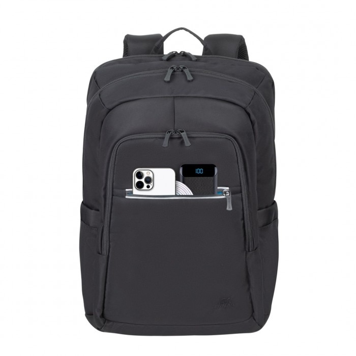 Rucsac pentru laptop Rivacase, 17.3", Impermeabil, Poliester, Negru