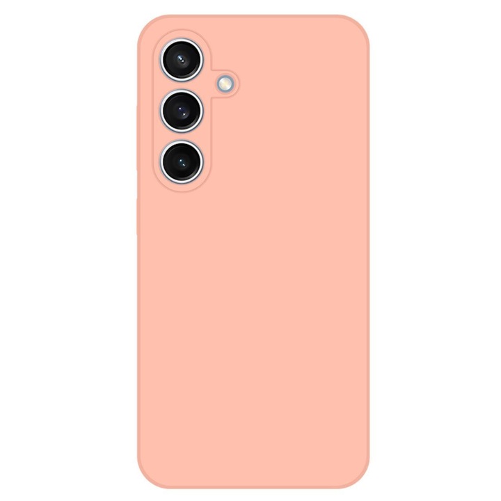 Samsung Galaxy A15 4G / A15 5G kompatibilis szilikon hátlaptok, matt, halvány rózsaszín