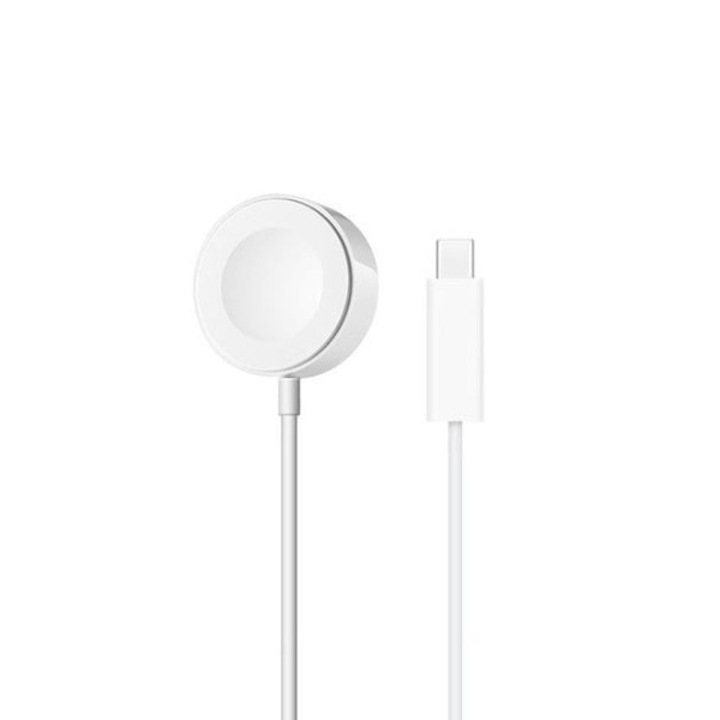 Incarcator Apple Watch 7/8/SE 2/Ultra, Fast Charge, Type-C, Alb