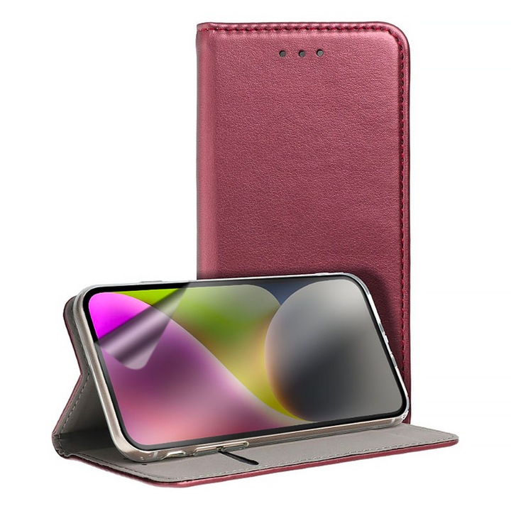 Комплект прозрачно фолио и капак от PU кожа за Apple iPhone 15 Pro, регенерируем силиконов хидрогел, защита на цял екран, кристално чист, лесен монтаж, защита на дисплея и гърба, Visiniu