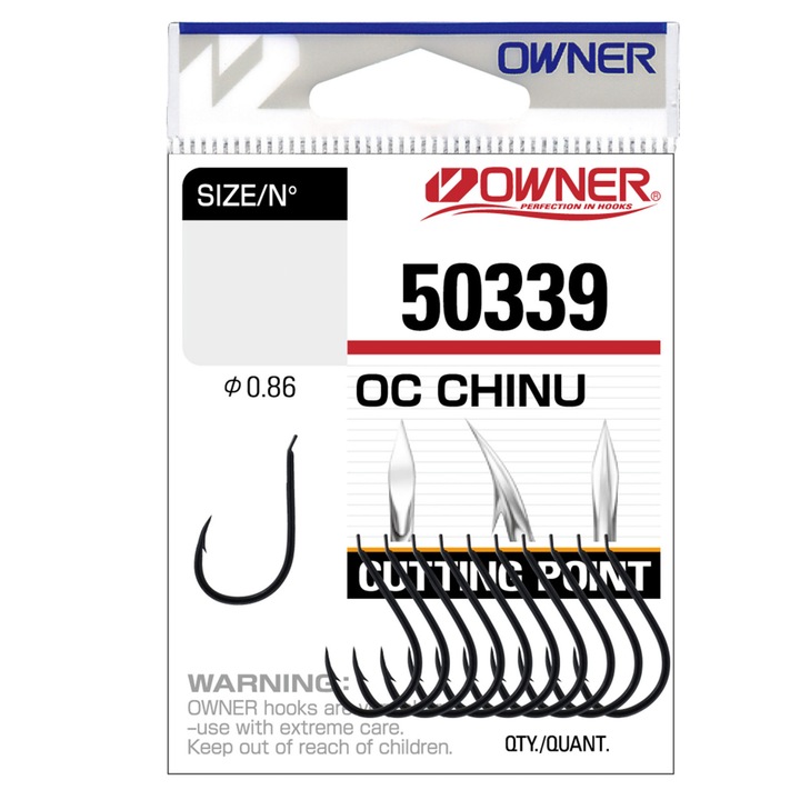 Horog FishOn 50339 No.3 Cut Chinu, 13 db