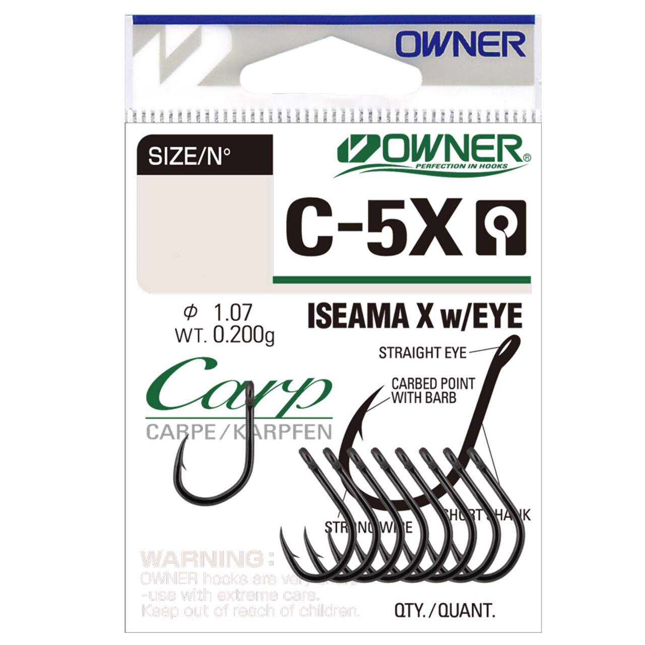 Carlig FishOn C-5X No.10 Carp Iseama X With Eye - eMAG.ro