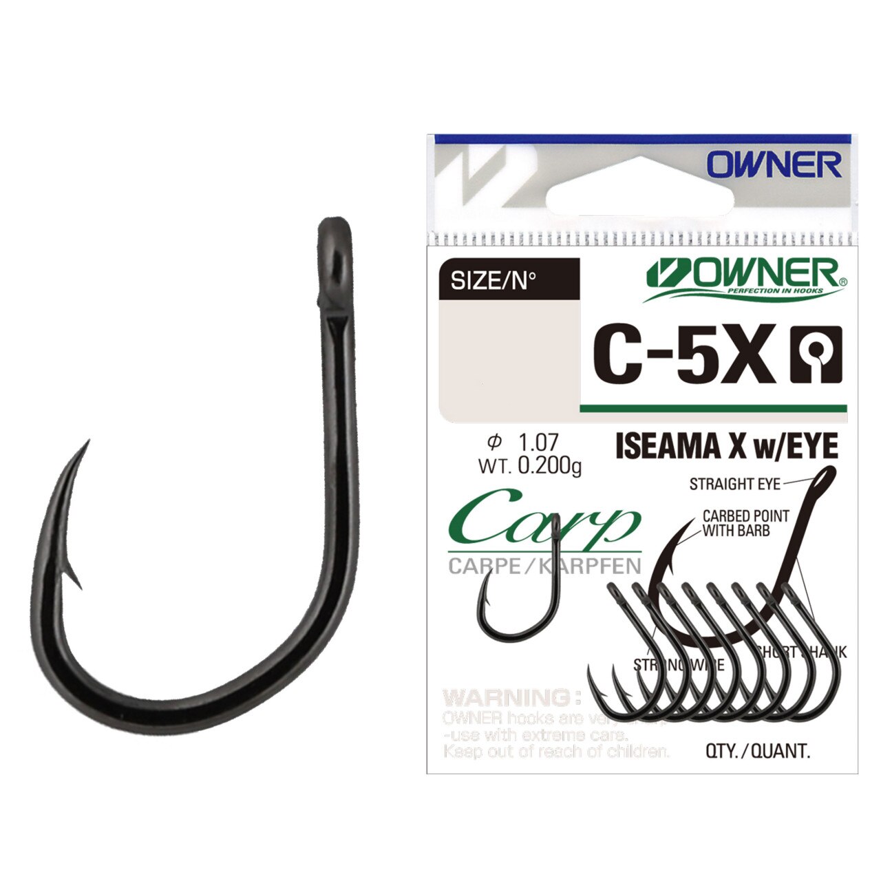 Carlig FishOn C-5X No.10 Carp Iseama X With Eye - eMAG.ro