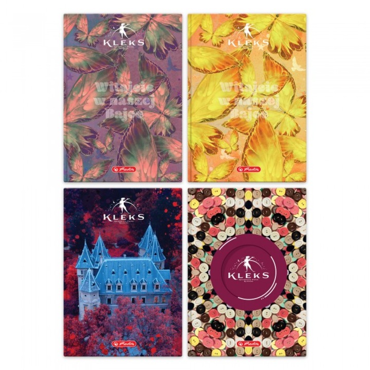 Set 4 Caiete A5, Herlitz, Multicolor