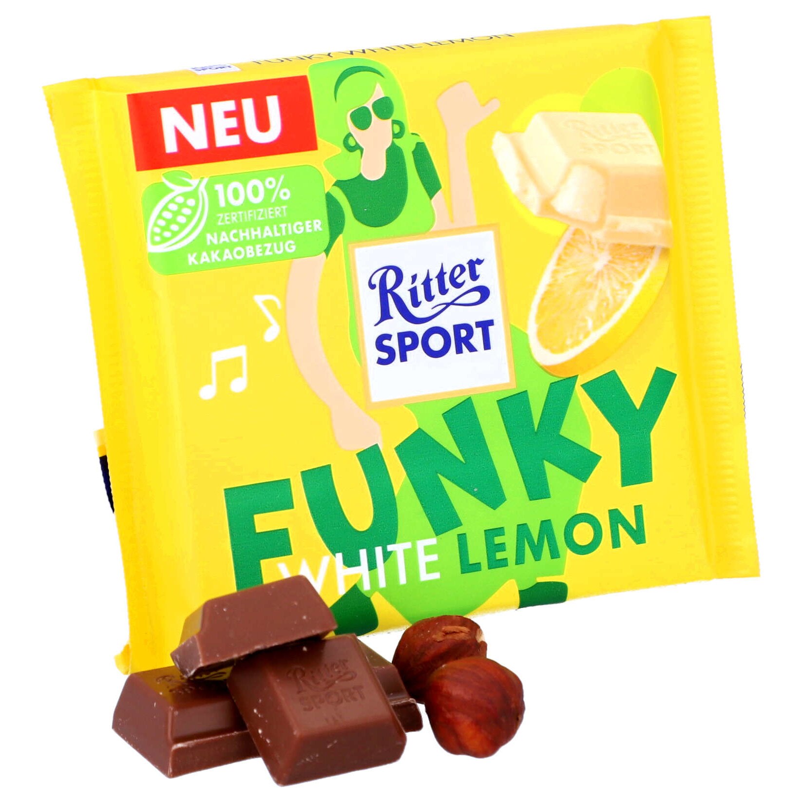 Ciocolata alba, Ritter Sport, lamaie, 100 g - eMAG.ro