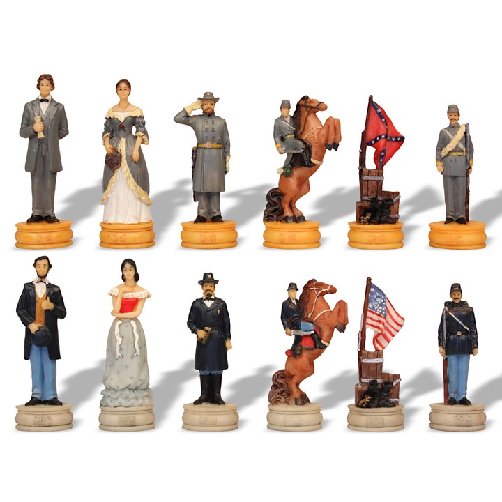Шахматни фигури, American Civil War, 32 фигури