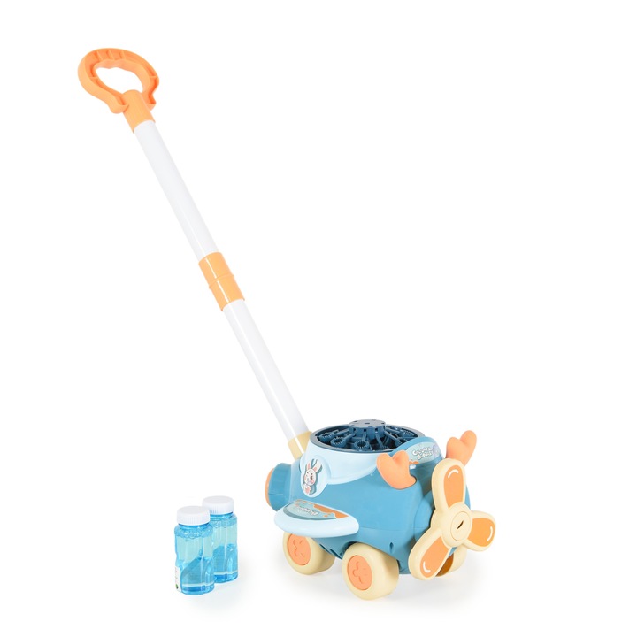 Играчка Moni Toys, Сапунени балони, Самолет, Син, 3 години +