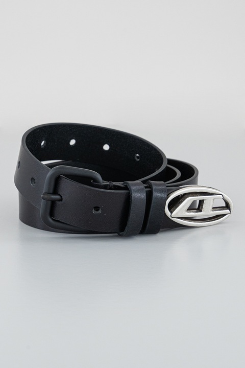 Diesel, Curea unisex din piele, Negru, 85