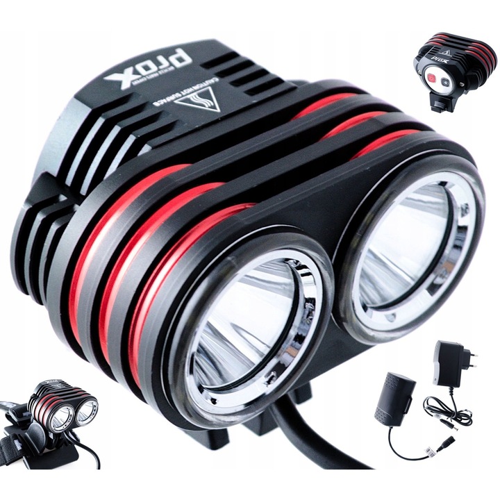 Мултифункционален фенер PROX AVIOR II, 2000lm, 4400mAh, IPX4, 46x62x45mm, пълен комплект