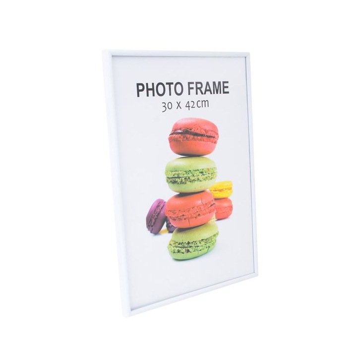 Rama foto 30x42 cm, Plastic, Alb, ATU-083039