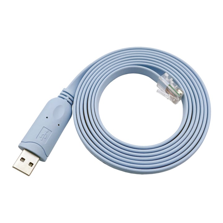 USB-RS232-RJ45 конзолен кабел, JESWO, Безпроблемна връзка, Отстраняване на неизправности в мрежата, 180 cm