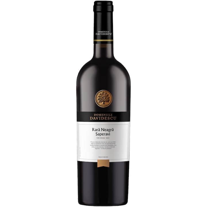 Vin Rosu Domeniile Davidescu, Rara Neagra & Saperavi, Sec, 0.75L