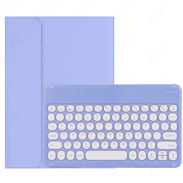 Husa cu tatatura pentru Samsung Galaxy Tab S6 lite 10.4 inch, Hueiroy, Violet