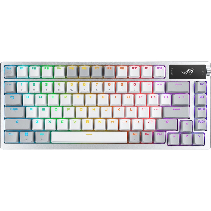 Безжична геймърска клавиатура ASUS ROG Azoth, Сив, Bluetooth
