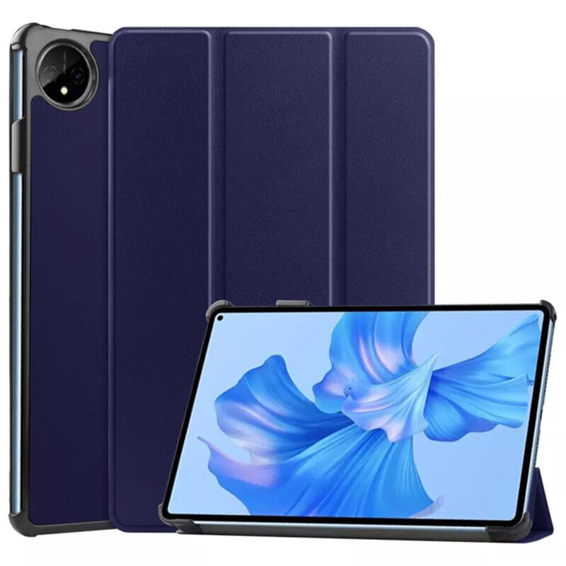 Husa de protectie flip cover pentru tableta compatibila cu Huawei Matepad Pro 11 2022, FoldPro, tip stand, piele ecologica, Albastru