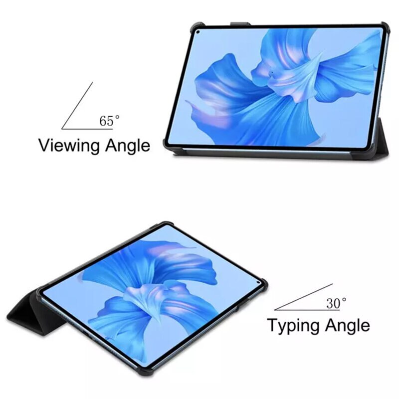 Husa de protectie flip cover pentru tableta compatibila cu Huawei Matepad Pro 11 2022, FoldPro, tip stand, piele ecologica, Albastru