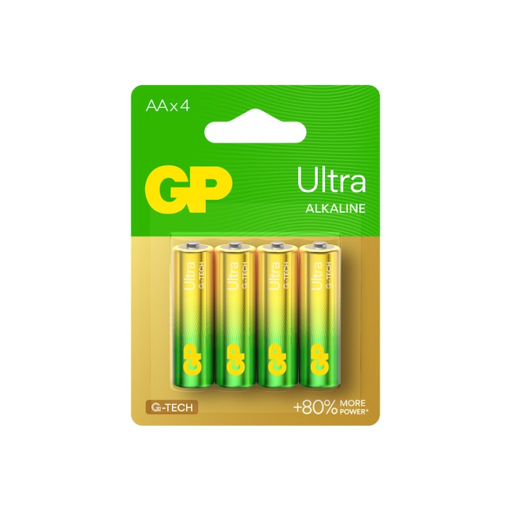 Battery GP akkumulátorok, Ultra Alkaline AA (LR6) 1,5V alkáli, buborékfólia 4 db
