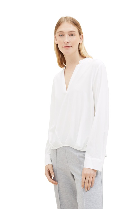 Tom Tailor, V-nyakú ing ejtett ujjakkal, Fehér