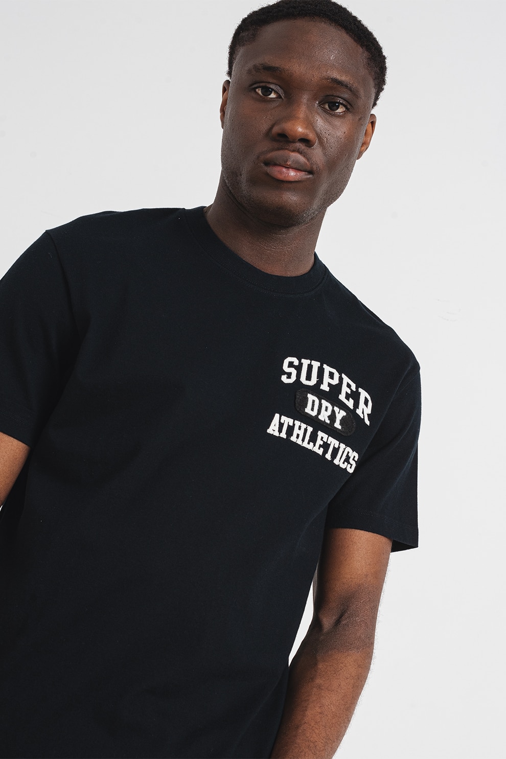 Superdry & Co, Tricou relaxed fit Superstate, Negru, S