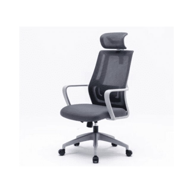 Scaun Office SERIOUX Shark SRX-OC01-FA-G, Material textil, maxim 130kg, Gray