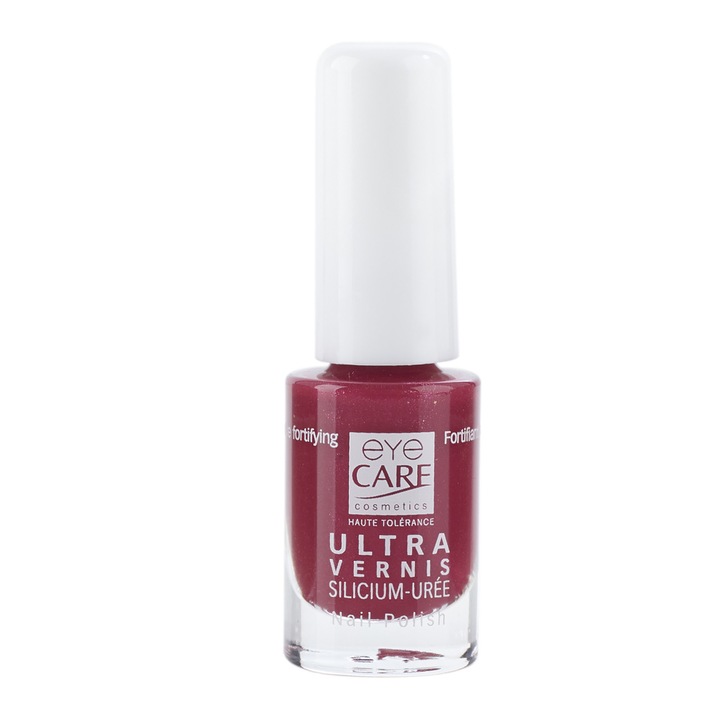 Lac de unghii Ultra cu siliciu si uree, unghii fragile, Amarante, 4.7ml, Eye Care Cosmetics