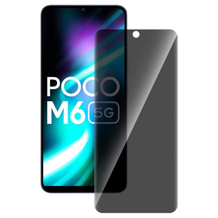 SILKASE adatvédelmi fólia Xiaomi Poco M6-hoz, képernyővédő, szilikon