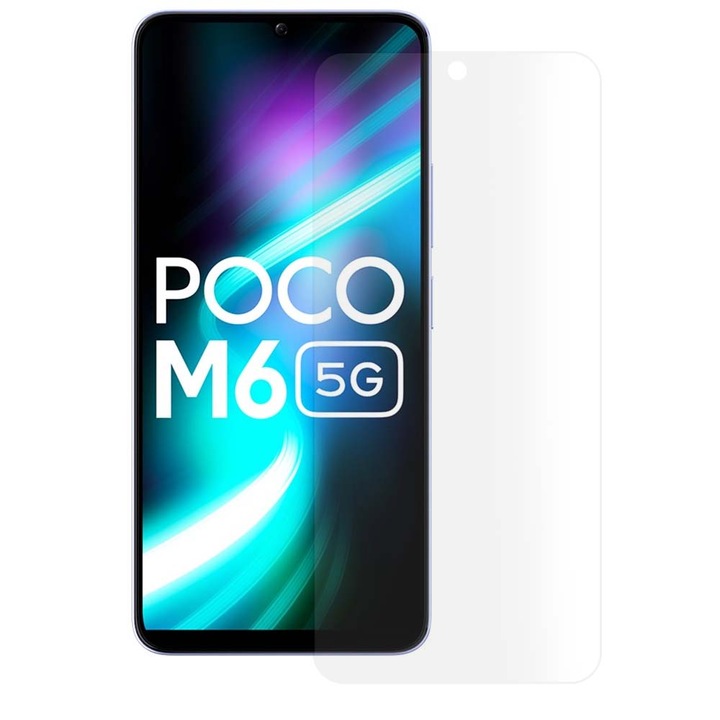 SILKASE matt fólia Xiaomi Poco M6-hoz, képernyővédő, szilikon