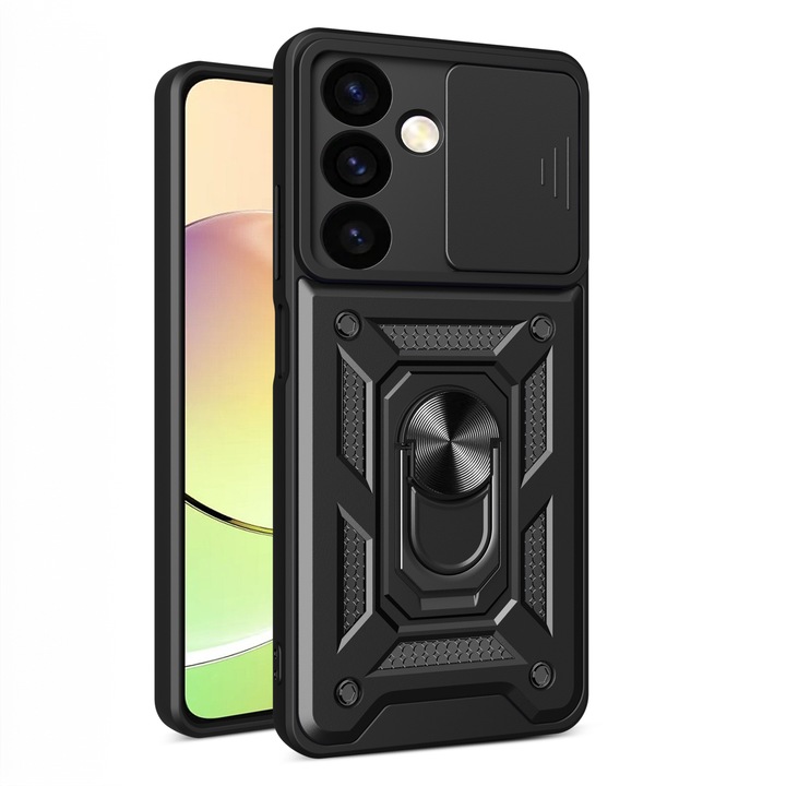 Hybrid Armor CamShield tok kompatibilis a Samsung Galaxy A25 5G Black telefonnal