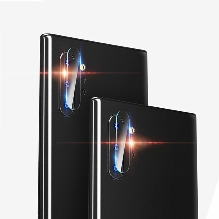 Folie de protectie pentru camera compatibila cu Samsung Galaxy Note 10 Plus 4G/5G, Full Clear Glass, sticla securizata, Transparent