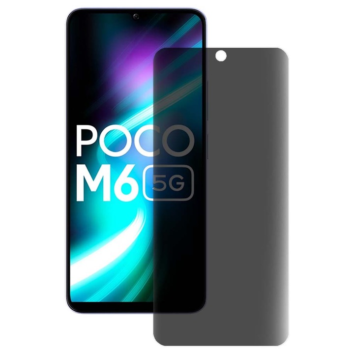SILKASE matt adatvédő fólia Xiaomi Poco M6-hoz, képernyővédő, szilikon