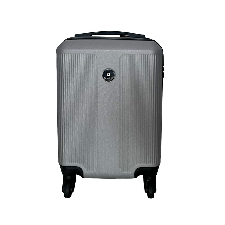 Куфар с колелца Wizz Air, сребриста, 47x30x20 устойчив ABS, Seretec Solutions TR-00041