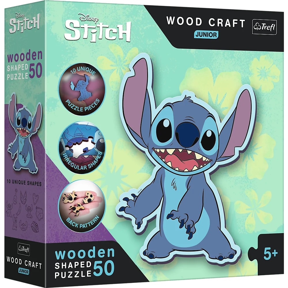 Puzzle din lemn Lilo & Stitch - Lilo & Stitch 50 piese - eMAG.ro