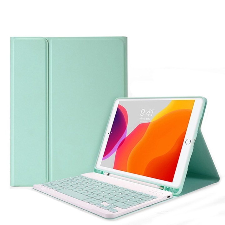 Husa tableta, XGSM, Compatibil cu iPad 9.7 2017 / iPad 9.7 2018 / Air / Air 2, Verde