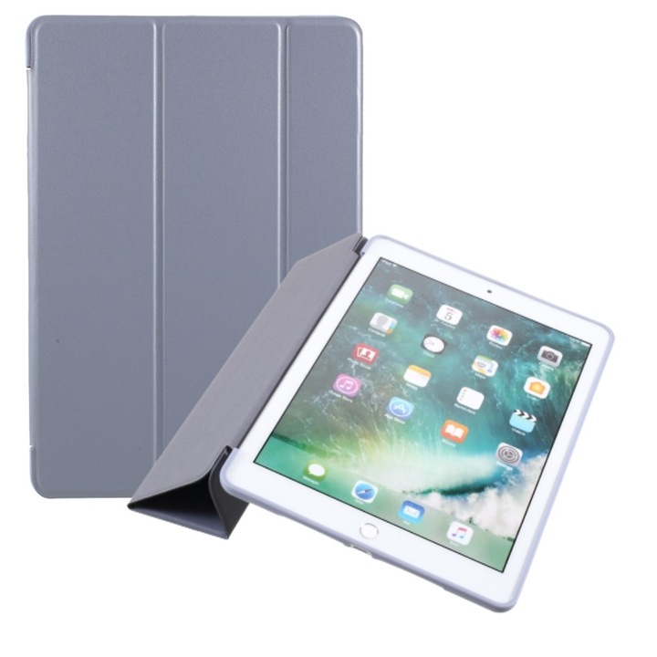 Husa tableta, XGSM, Compatibil cu iPad 7/8/9 10.2 2019/2020/2021, Gri
