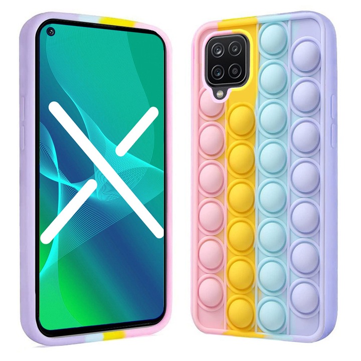 Husa telefon, XGSM, Silicon, Compatibil cu Huawei P40 Lite, Multicolor